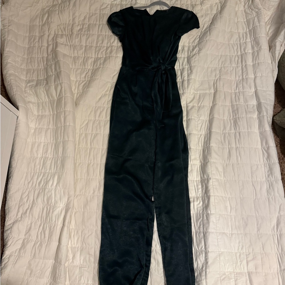 Lulu's Emerald Green Jumpsuit